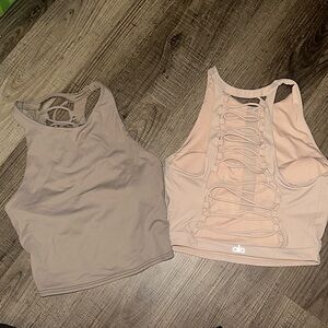 Alo crisscross back sports tops, size M